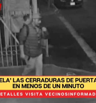 Sujeto ‘Vuela’ las cerraduras de puertas de casas en menos de un minuto en la col. Acueducto de Guadalupe, en la GAM