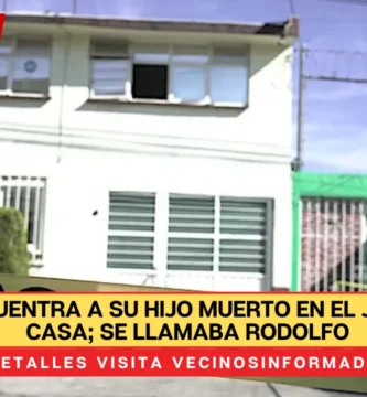 adre encuentra a su hijo muerto en el jardín de su casa; se llamaba Rodolfo