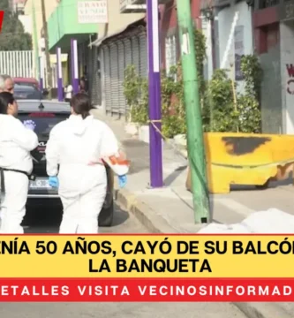 Eduardo tenía 50 años, cayó de su balcón y murió en la banqueta