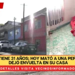 Alberto tiene 31 años; hoy mató a una persona y la dejó envuelta en su casa