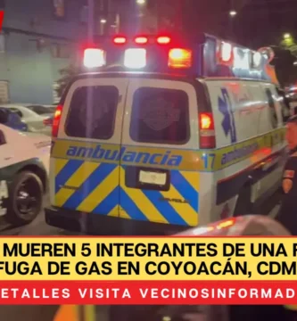 ¡Tragedia! Mueren 5 Integrantes de una Familia por Fuga de Gas en Coyoacán, CDMX