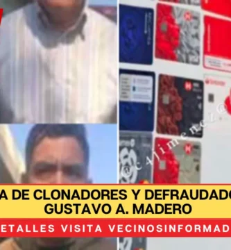 Cae banda de clonadores y defraudadores en la Gustavo A. Madero