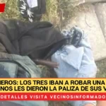 JUSTICIEROS: Los tres iban a robar una casa y vecinos les dieron la paliza de sus vidas