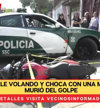 Motero sale volando y choca con una marquesina; murió del golpe