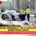 Quería salir del Periférico y se le atravesó un poste; murió por el golpe