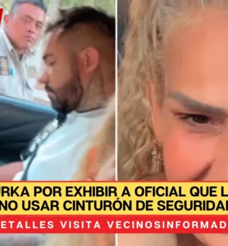 Critican Niurka por exhibir a oficial que la multó por no usar cinturón de seguridad