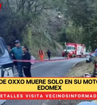 Empleado de Oxxo muere solo en su moto Itálika en Edomex