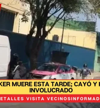 Biker muere esta tarde; cayó y hay un taxi involucrado