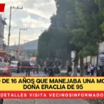 Jovencito de 16 años que manejaba una moto mata a doña Eraclia de 95