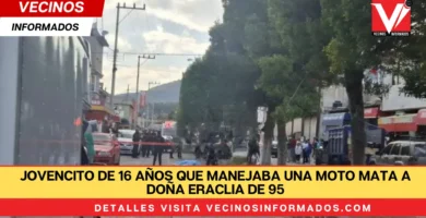 Jovencito de 16 años que manejaba una moto mata a doña Eraclia de 95