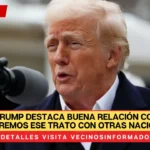 Donald Trump destaca buena relación con México: “Queremos ese trato con otras naciones”