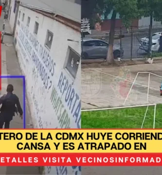 VIDEO: Ratero de la CDMX huye corriendo, pero se cansa y es atrapado en Azcapotzalco