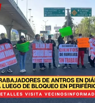 Dueños y trabajadores de antros en diálogo con la Fiscalía luego de bloqueo en Periférico Norte