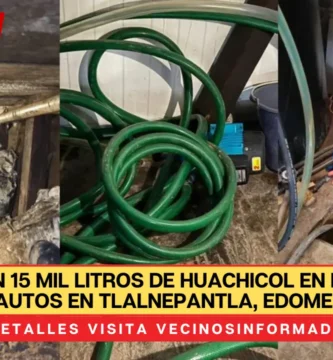 Aseguran 15 mil litros de huachicol en lavado de autos en Tlalnepantla, Edomex