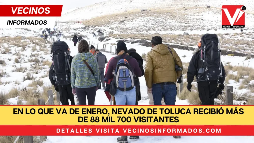 En lo que va de enero, Nevado de Toluca recibió más de 88 mil 700 visitantes