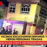 Vecinos escucharon disparos y al salir vieron personas tiradas