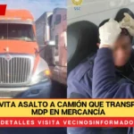 Policía de CdMx evita asalto a camión que transportaba 5 mdp en mercancía; terminó con bala en la frente