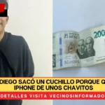 LACRA: Diego sacó un cuchillo porque quería el iPhone de unos chavitos