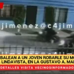 Sujetos balean a un joven robarle su moto en la col. Lindavista, en la Gustavo A. Madero