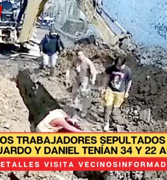 Mueren dos trabajadores sepultados en tierra; Eduardo y Daniel tenían 34 y 22 años