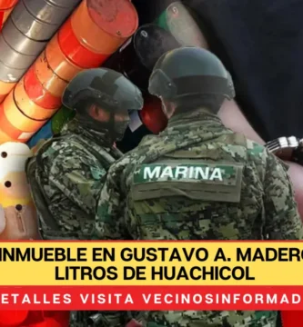 Aseguran inmueble en Gustavo A. Madero con 10 mil litros de huachicol