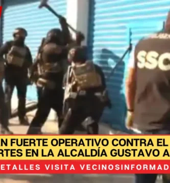 Realizan fuerte operativo contra el robo de autopartes en la alcaldía Gustavo A. Madero