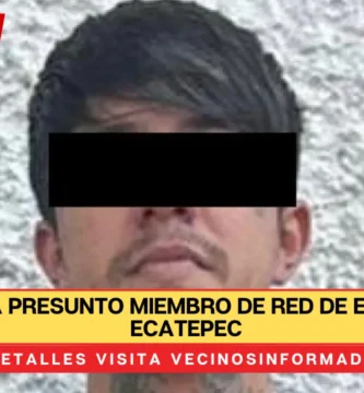 Capturan a presunto miembro de red de extorsión en Ecatepec