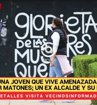 Mariela, una joven que vive amenazada de muerte por matones; un ex alcalde y su hijo
