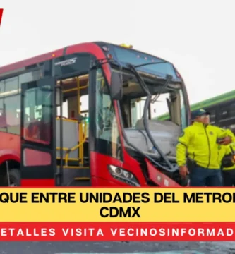 Fuerte choque entre unidades del Metrobús y RTP en CDMX