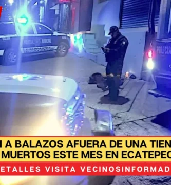 Lo matan a balazos afuera de una tienda; van 17 muertos este mes en Ecatepec