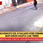 VIDEO: Jovencito es atacado por criminales; le quitaron hasta los tenis