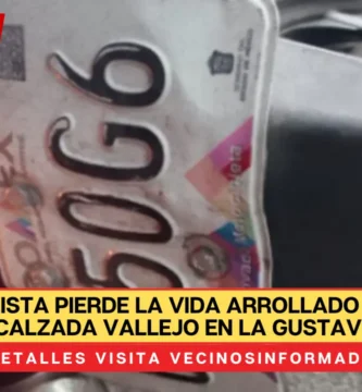 Motociclista pierde la vida arrollado un por un tráiler en Calzada Vallejo en la Gustavo A. Madero