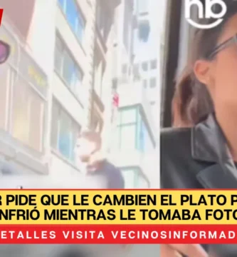 Tiktoker pide que le cambien el plato porque se enfrió mientras le tomaba fotos
