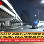 Pareja acaba de morir en accidente de moto; ella salió volando desde arriba de un puente