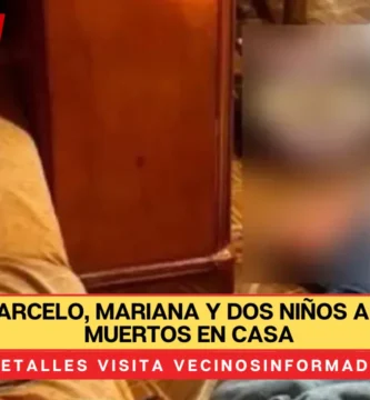 Martina, Marcelo, Mariana y dos niños amanecieron muertos en casa