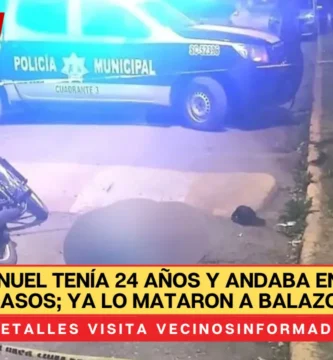 Víctor Manuel tenía 24 años y andaba en muy malo pasos; ya lo mataron a balazos
