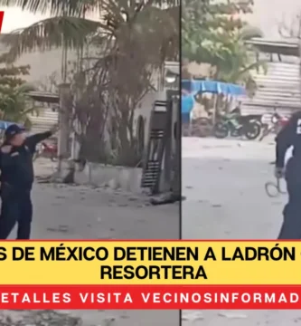 Policías de México detienen a ladrón con una resortera