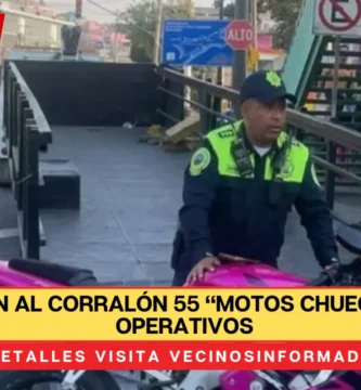 Se llevan al corralón 55 “motos chuecas” tras operativos en las colonias La Pastora y Jorge Negrete Gustavo A. Madero
