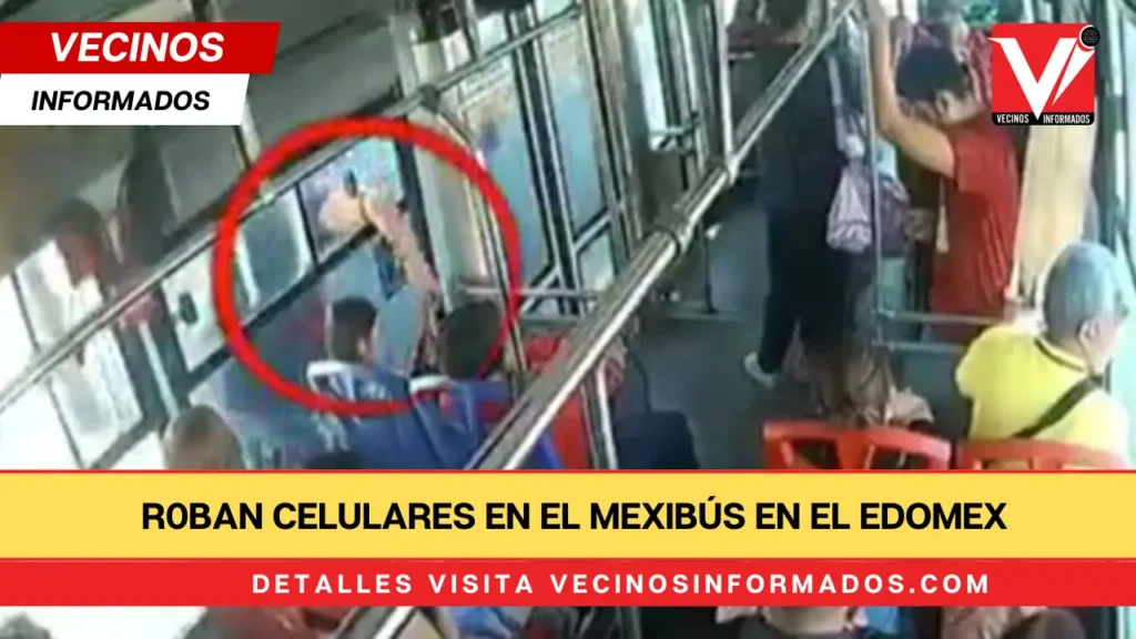 R0ban celulares en el Mexibús en el Edomex