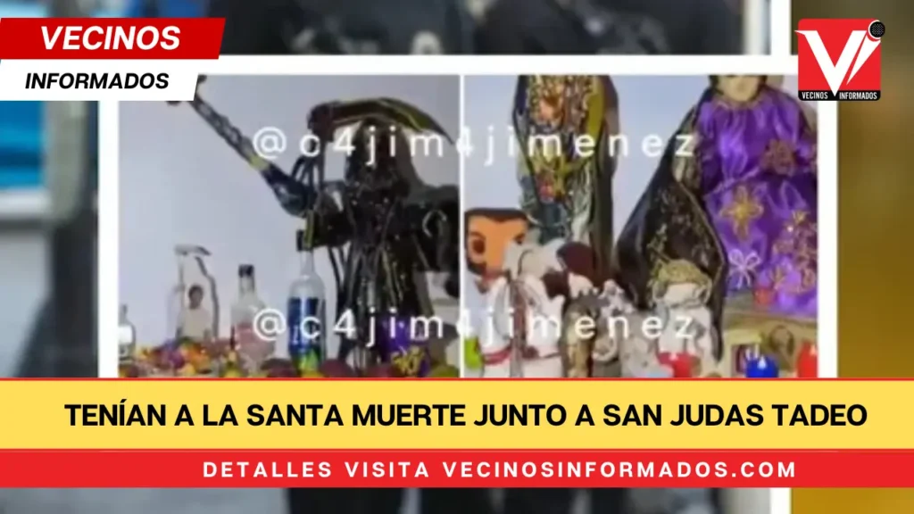 Altares satánicos son localizados tras cateos en Iztapalapa; tenían a la Santa Muerte junto a San Judas Tadeo