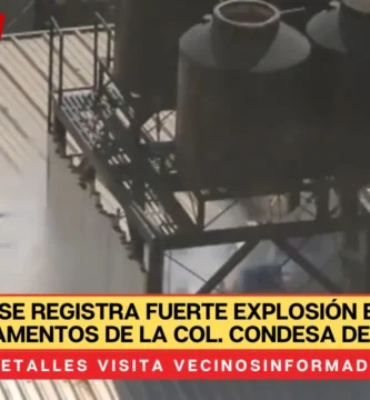 Se registra fuerte explosión en unos departamentos de la Col. Condesa de la CDMX