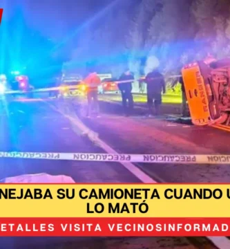 Martín manejaba su camioneta cuando un autobús lo mató