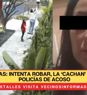 LadyLomas: Intenta robar, la ‘cachan’ y acusa a policías de acoso