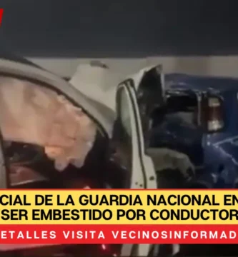 Muere oficial de la Guardia Nacional en Ecatepec tras ser embestido por conductor ebrio