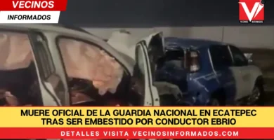 Muere oficial de la Guardia Nacional en Ecatepec tras ser embestido por conductor ebrio