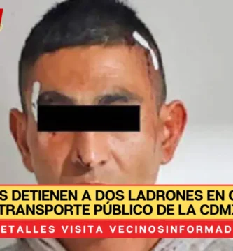 Pasajeros detienen a dos ladrones en camión del transporte público de la CDMX