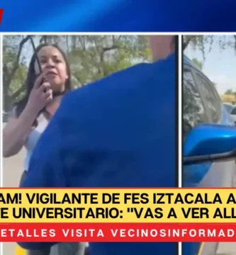 ¡Lady UNAM! Vigilante de FES Iztacala amenaza a estudiante universitario: "vas a ver allá afuera" | VIDEO