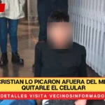 VIDEO: A Cristian lo picaron afuera del Metro para quitarle el celular