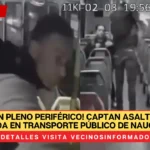 VIDEO: ¡En pleno Periférico! Captan asalto a mano armada en transporte público de Naucalpan