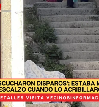 VIDEO: ‘Se escucharon disparos’; estaba maniatado y descalzo cuando lo acribillaron